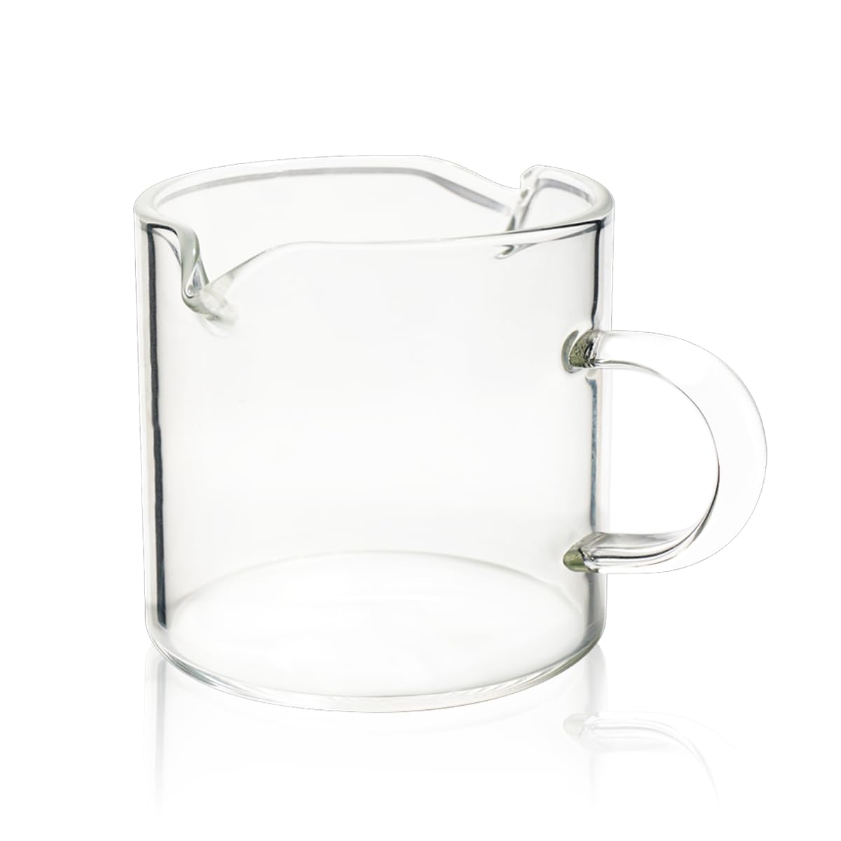 BCnmviku Double-Spout Espresso Shot Glass, 4 oz (2-Pack)