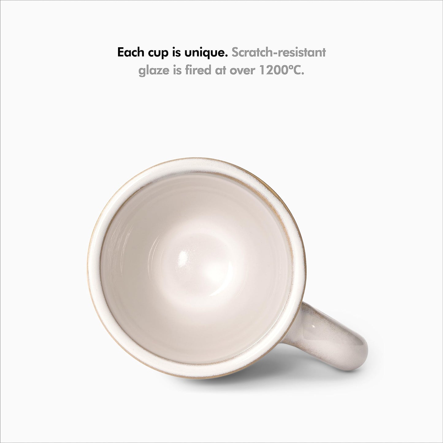 KIVY 3 oz Stoneware Espresso Cups & Saucers (Set of 4) – Blue